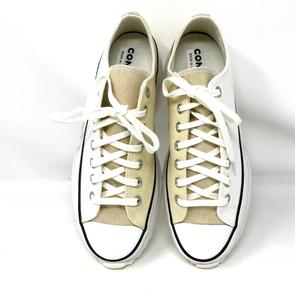 Converse Men 171895C Run Star Hike Ox Vintage White Egret Canvas Platform Sneake - Picture 8 of 10